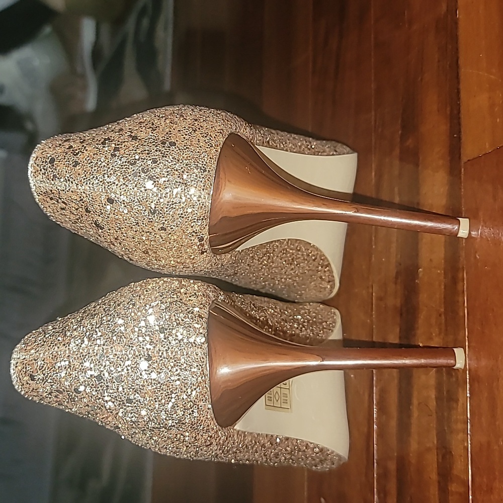 Gold Sparkle Heels